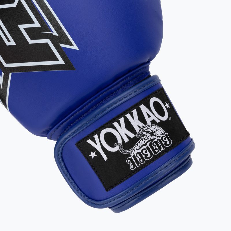 Boxing gloves YOKKAO Institution Boxing blue 6