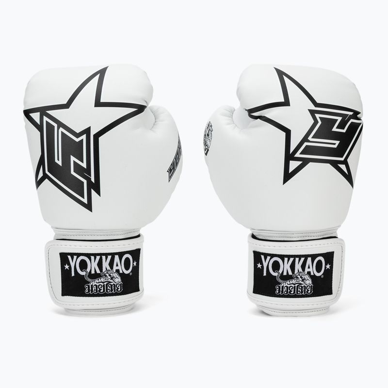 Boxing gloves YOKKAO Institution Boxing white 2