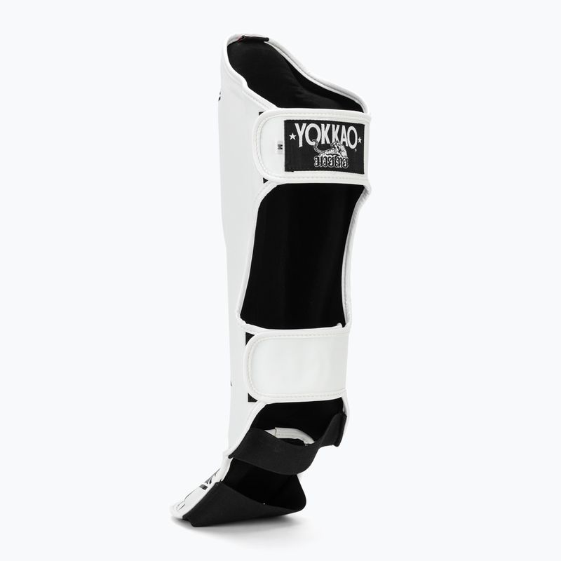Foot and shin guards YOKKAO Institution white 3
