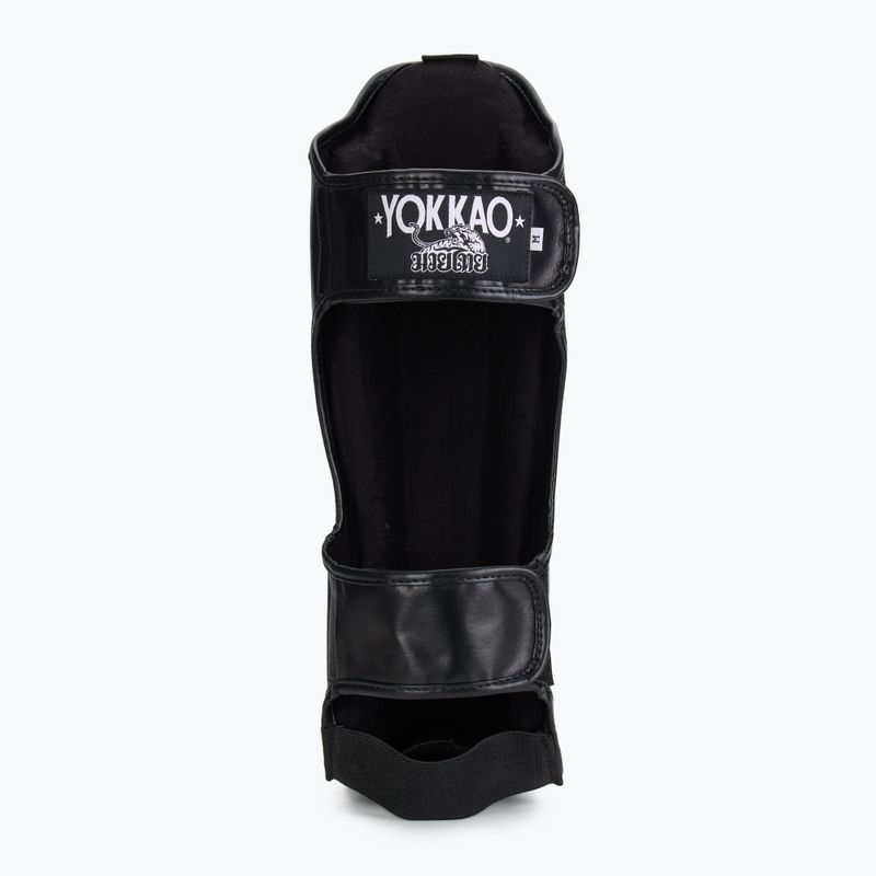 YOKKAO Vertical black tibia and foot protectors 5