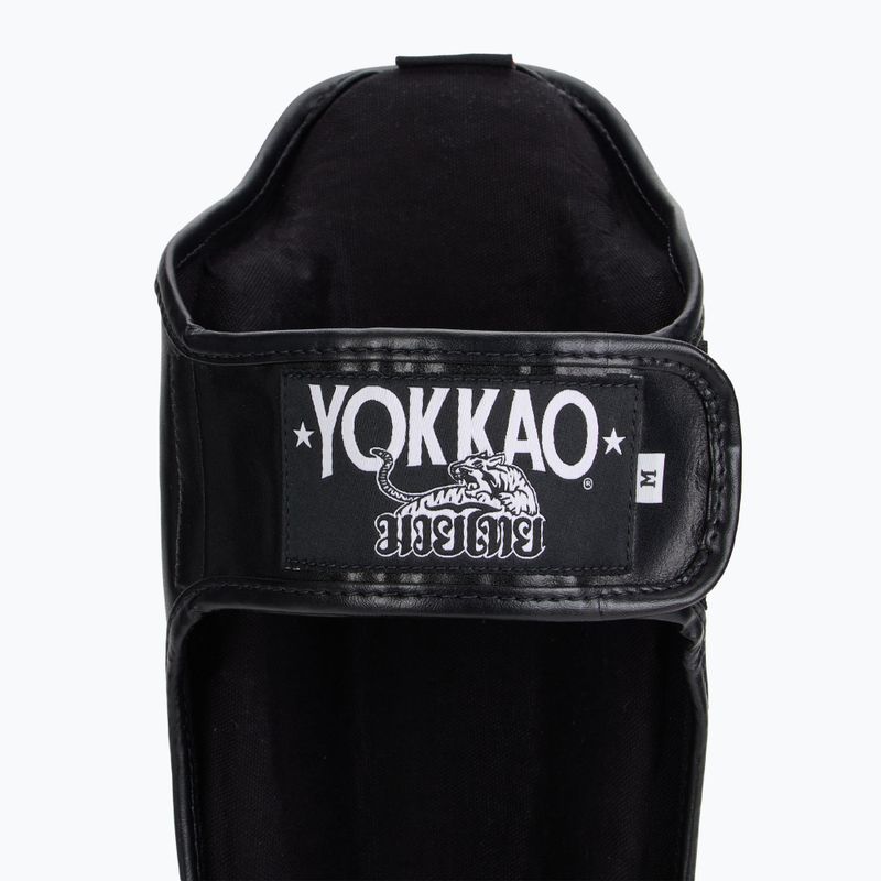 YOKKAO Vertical black tibia and foot protectors 7
