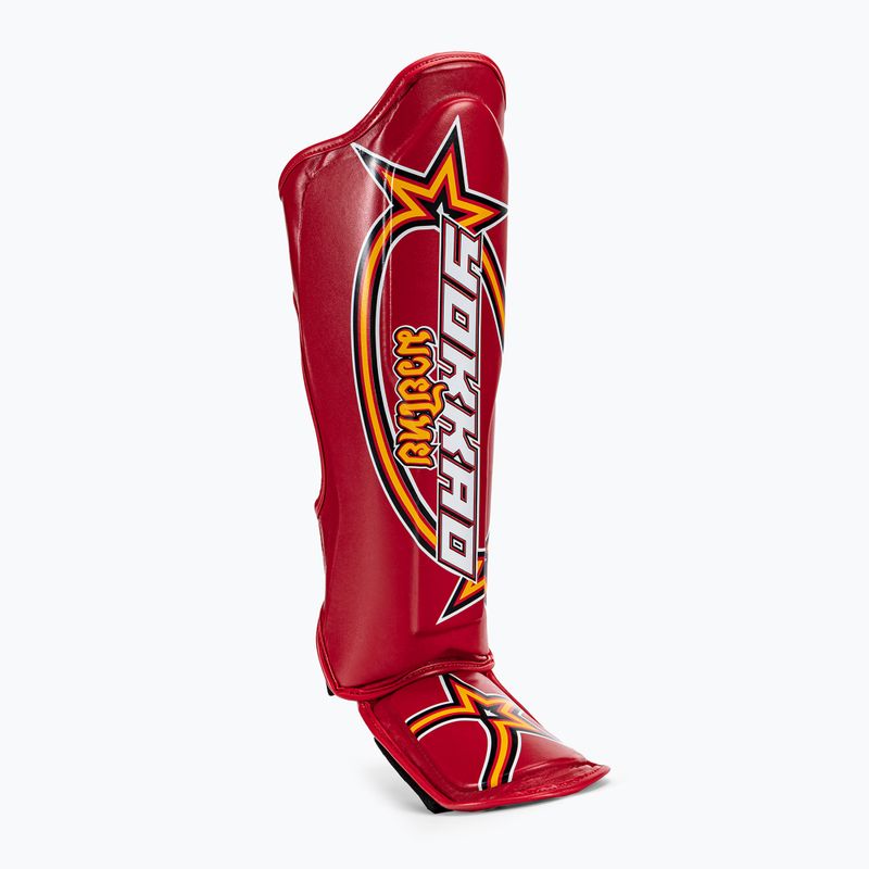 YOKKAO Vertical shin guards red SYGL-VL-2