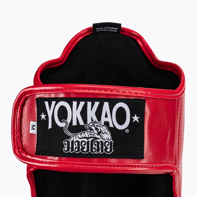 YOKKAO Vertical shin guards red SYGL-VL-2 3