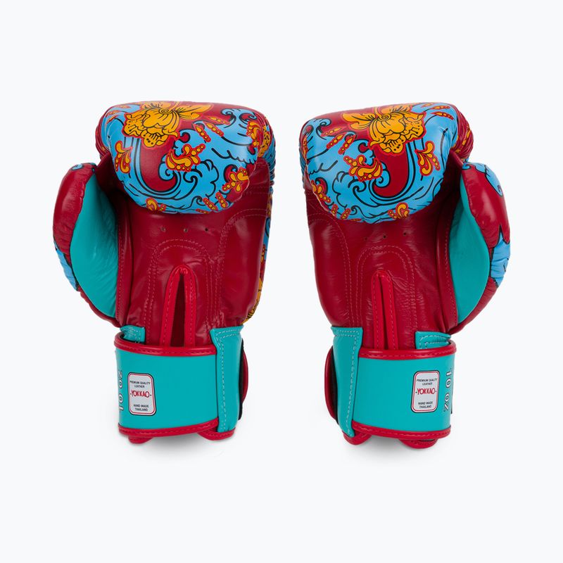 YOKKAO Hawaiian red boxing gloves FYGL-71-2 2