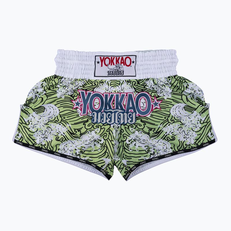 YOKKAO Hawaiian green MMA shorts TYBS-136-20