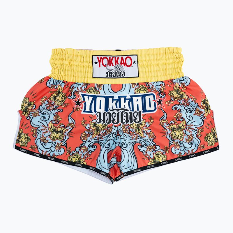YOKKAO Hawaiian orange MMA shorts TYBS-136-2