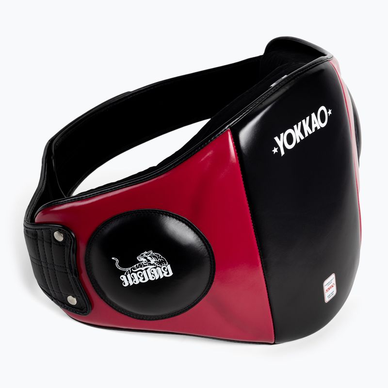YOKKAO impact training abdominal belt black/red BYPL-18