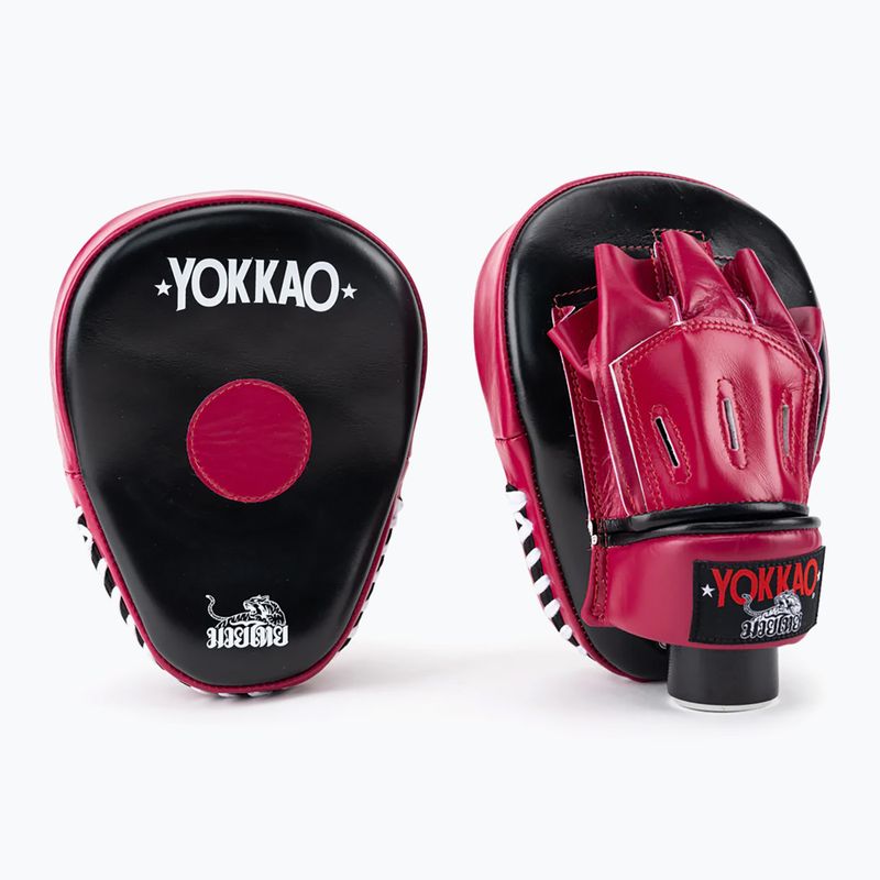 YOKKAO Focus Mitts Open training discs black and red FYML-18