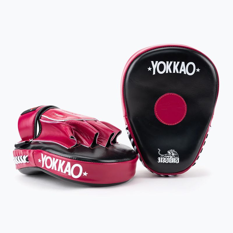 YOKKAO Focus Mitts Open training discs black and red FYML-18 3