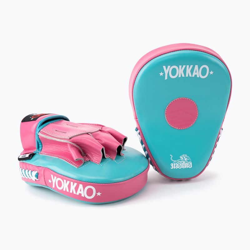 YOKKAO Curved training shield 2 pcs hot pink/island 2
