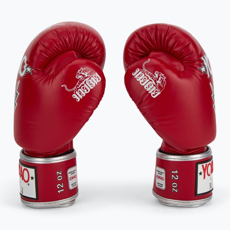 Men's boxing gloves YOKKAO Stadium red 4