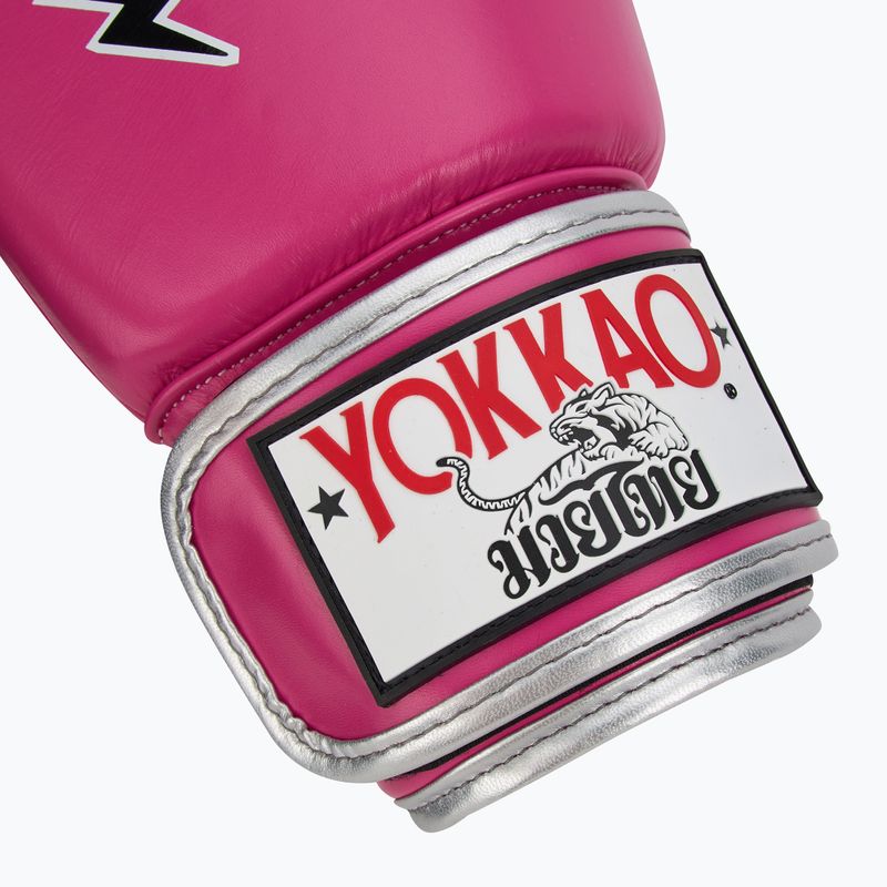 Men's boxing gloves YOKKAO Stadium fuchsia 6