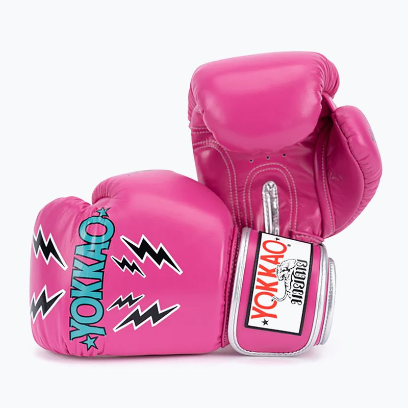 Men's boxing gloves YOKKAO Stadium fuchsia 7