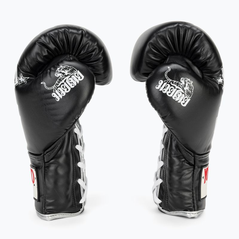 Men's boxing gloves YOKKAO Stadium Lace Up black 4