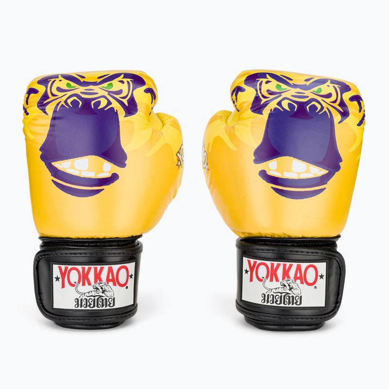 Men's boxing gloves YOKKAO Primate yellow 2
