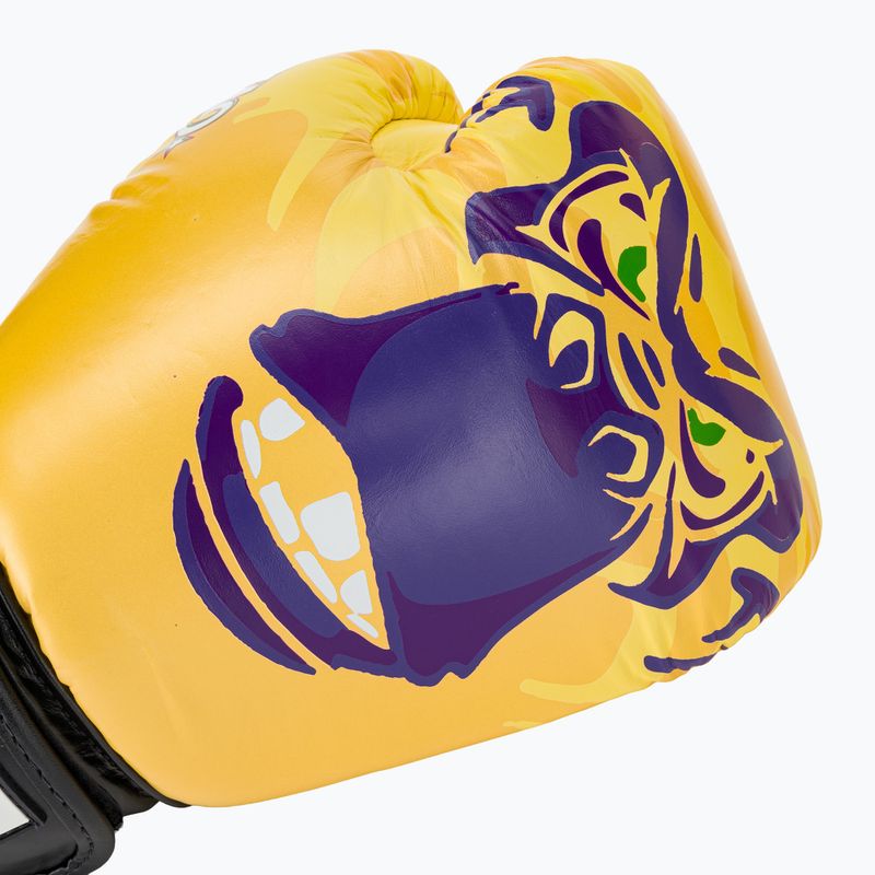 Men's boxing gloves YOKKAO Primate yellow 5
