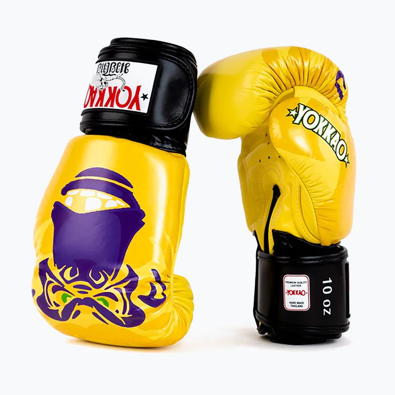 Men's boxing gloves YOKKAO Primate yellow 2