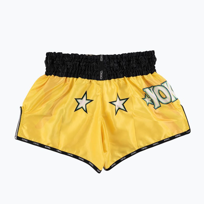 Men's YOKKAO Primate CarbonFit training shorts yellow 2