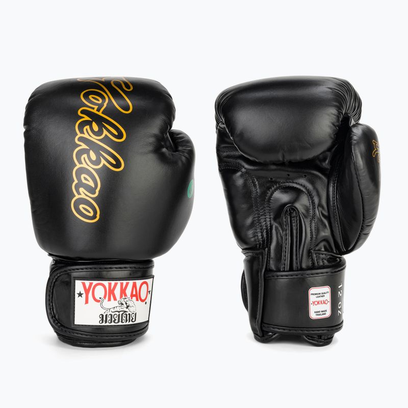 Men's boxing gloves YOKKAO Wax black