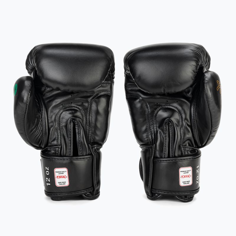 Men's boxing gloves YOKKAO Wax black 3
