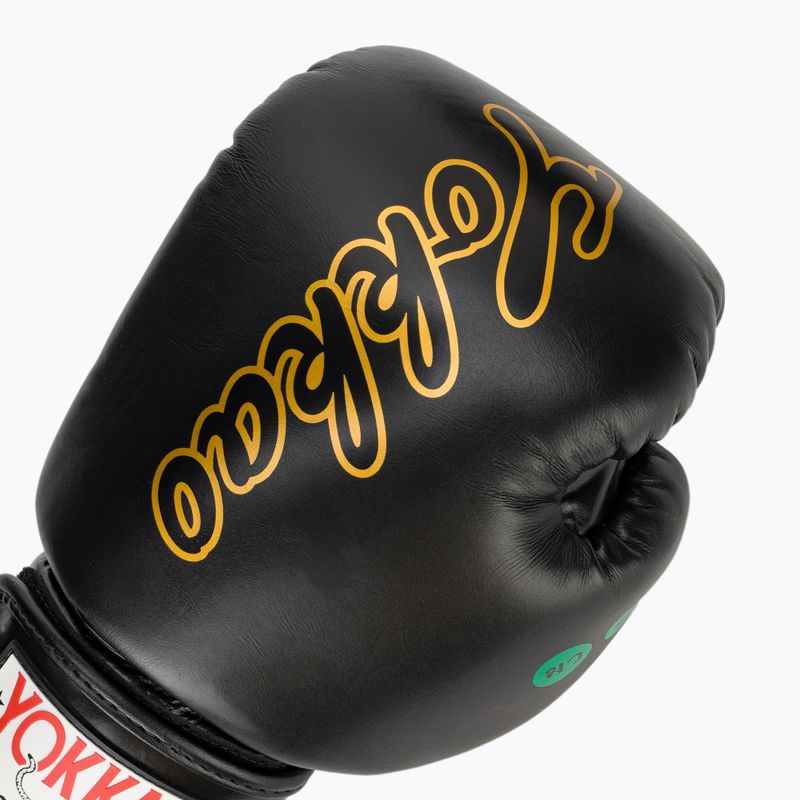 Men's boxing gloves YOKKAO Wax black 5