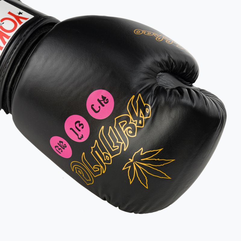 Men's boxing gloves YOKKAO Wax black 6