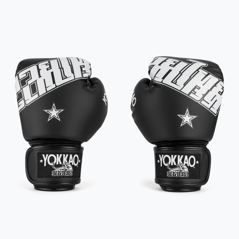 Boxing gloves YOKKAO Lettering Boxing black 2