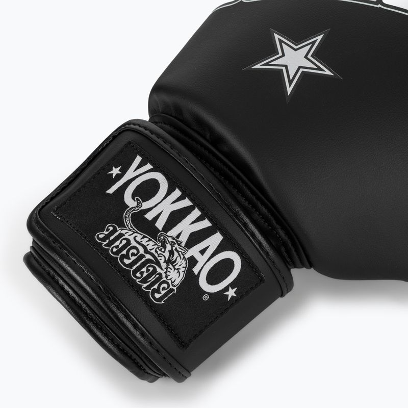Boxing gloves YOKKAO Lettering Boxing black 6