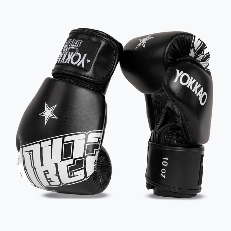 Boxing gloves YOKKAO Lettering Boxing black 2