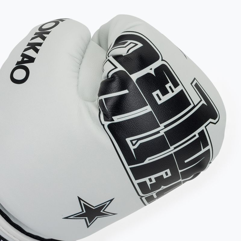 Boxing gloves YOKKAO Lettering Boxing white 5