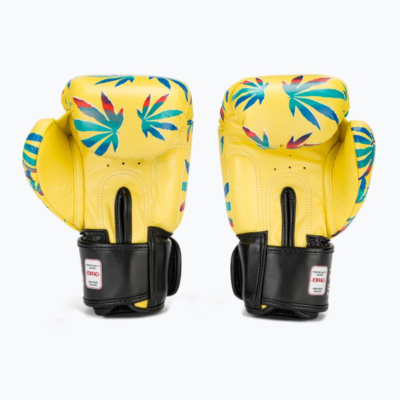 Men's boxing gloves YOKKAO Wax yellow 3