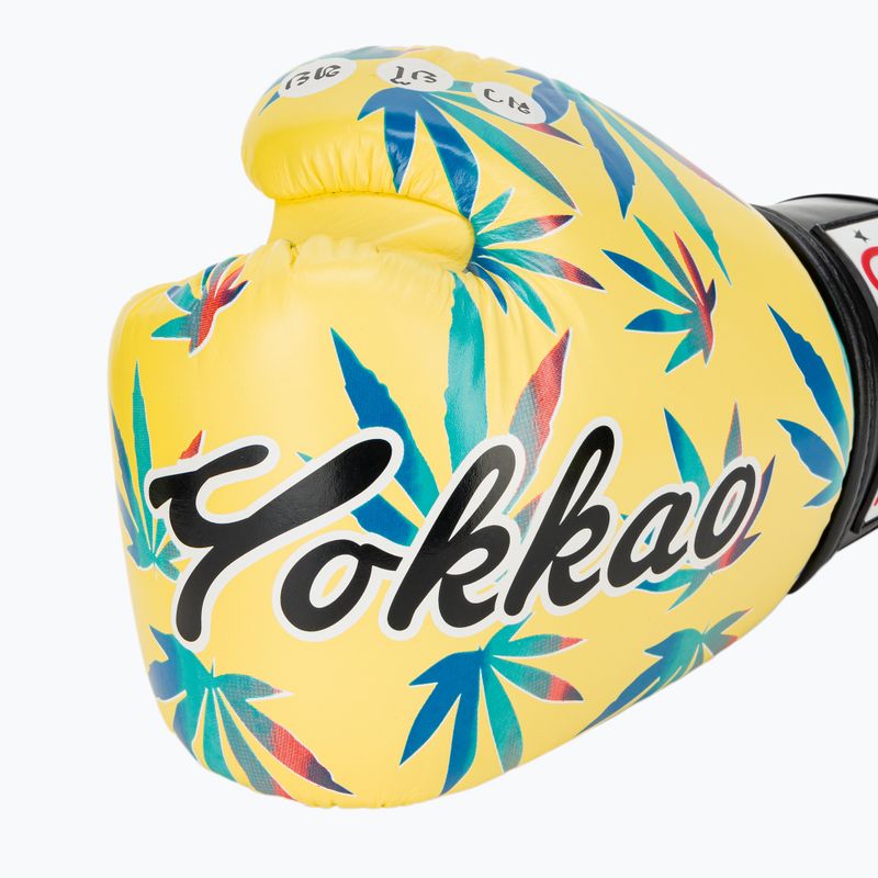 Men's boxing gloves YOKKAO Wax yellow 6