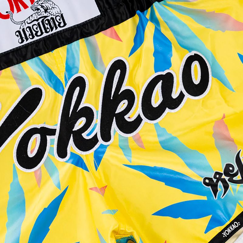 Men's training shorts YOKKAO Wax CarbonFit yellow 3