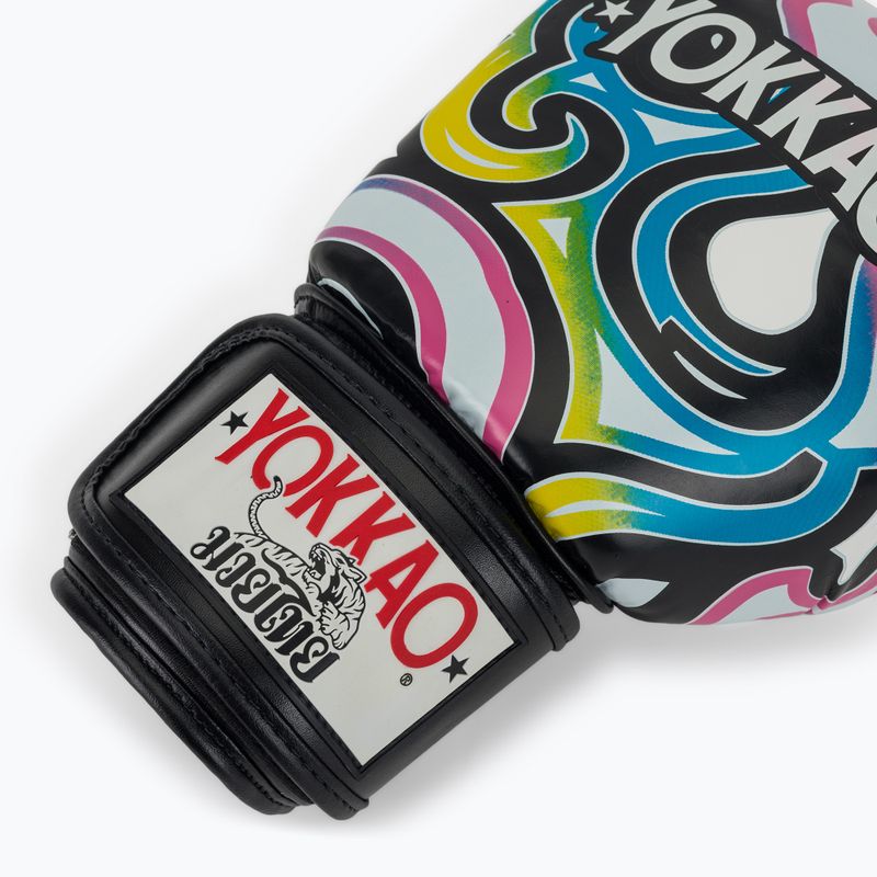 Men's boxing gloves YOKKAO Flames white 6