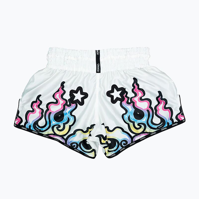 Men's training shorts YOKKAO Flames CarbonFit white 2