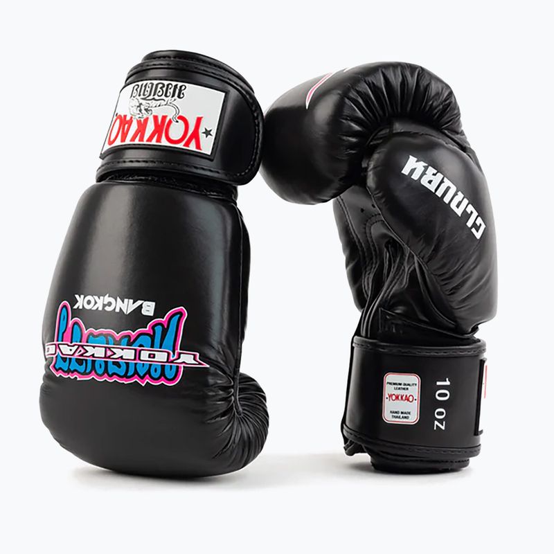 YOKKAO East Club men's boxing gloves black 8
