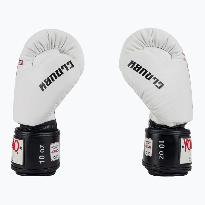 Men's boxing gloves YOKKAO East Club white 4