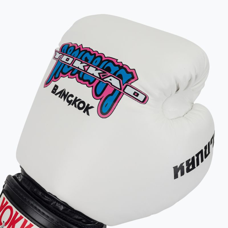 Men's boxing gloves YOKKAO East Club white 5