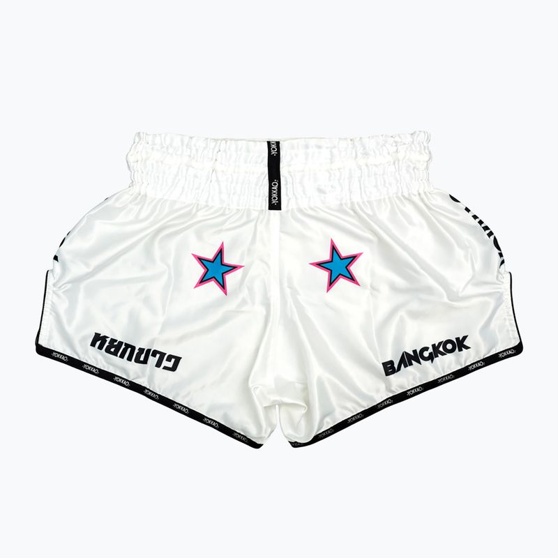 Men's training shorts YOKKAO East Club Fight white 2