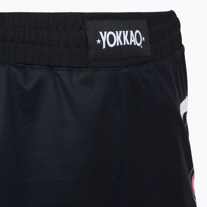 Men's training shorts YOKKAO Flames Workout black 4
