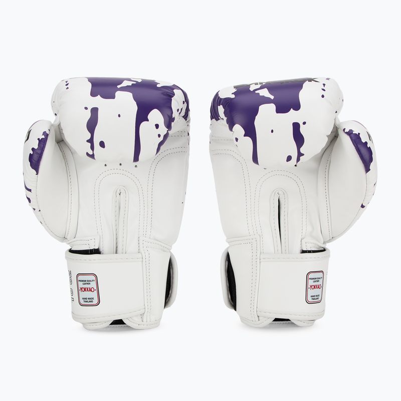 Men's boxing gloves YOKKAO Angry Bull white 3
