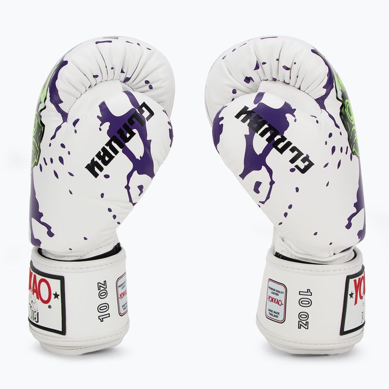 Men's boxing gloves YOKKAO Angry Bull white 4