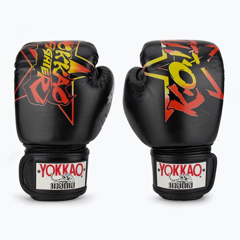 YOKKAO Fighter KO men's boxing gloves black 2