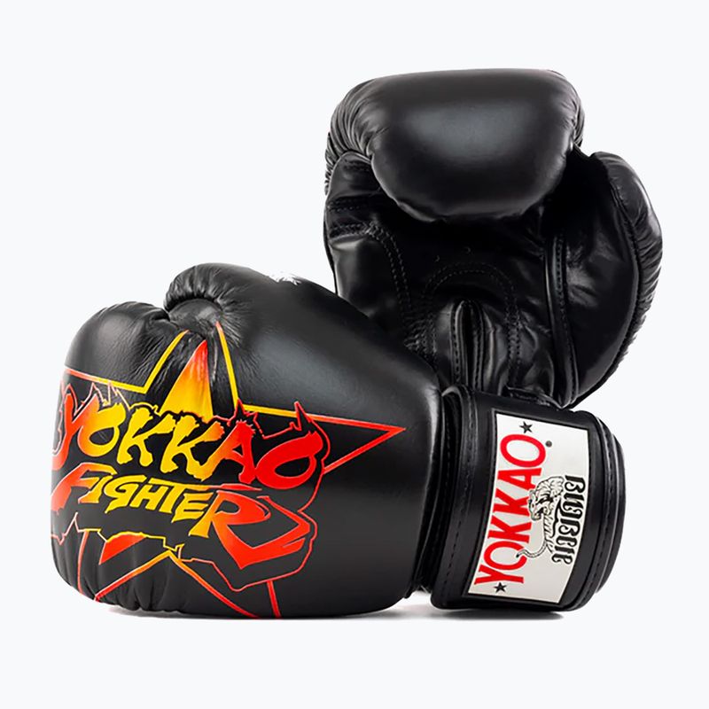 YOKKAO Fighter KO men's boxing gloves black 3