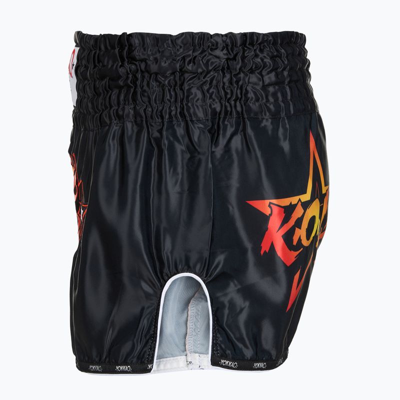 Men's training shorts YOKKAO Fighter KO Muay Thai black 3