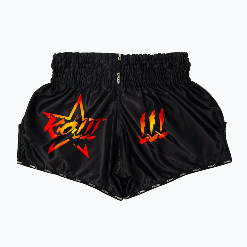 Men's training shorts YOKKAO Fighter KO Muay Thai black 6