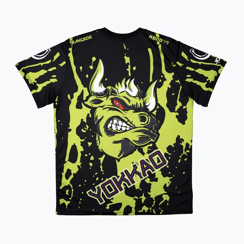 Men's training shirt YOKKAO Angry Bull Workout black 2