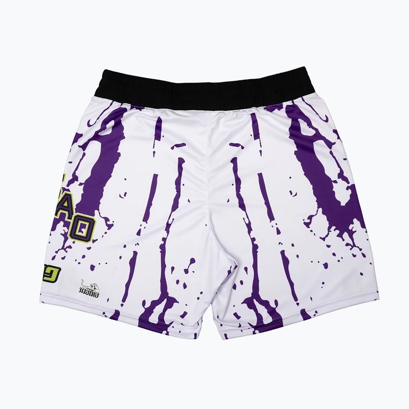 Men's training shorts YOKKAO Angry Bull Workout white 2