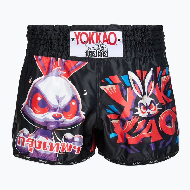 Men's training shorts YOKKAO Angry Rabbit Muay Thai black