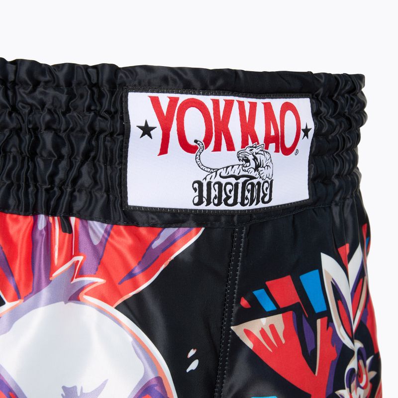 Men's training shorts YOKKAO Angry Rabbit Muay Thai black 4